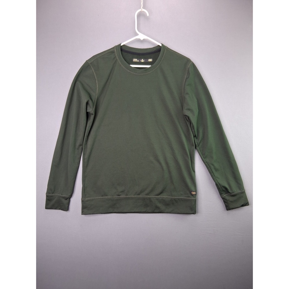 LEG3ND DISCOVERY Sweatshirt Crewneck Mens Medium Green Performance Pullover 1621